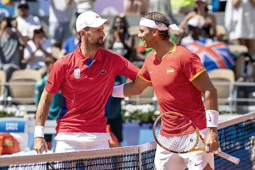 Novak Djokovic (L) and Rafael Nadal (R) (Source: Getty)