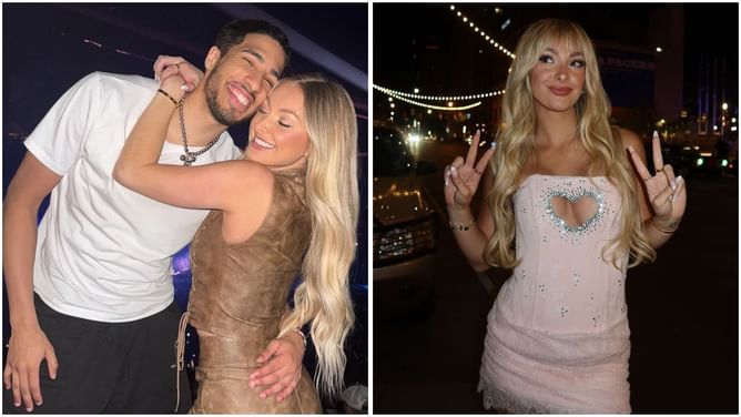"Sabrina meets Michael" - Tyrese Haliburton's girlfriend Jade Jones shares love-filled snaps with Pacers star in heart corset dress