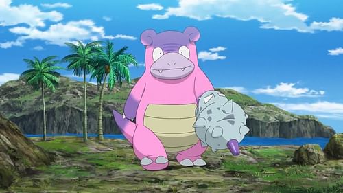 Galarian Slowbro as seen in the anime (Image via The Pokemon Company)