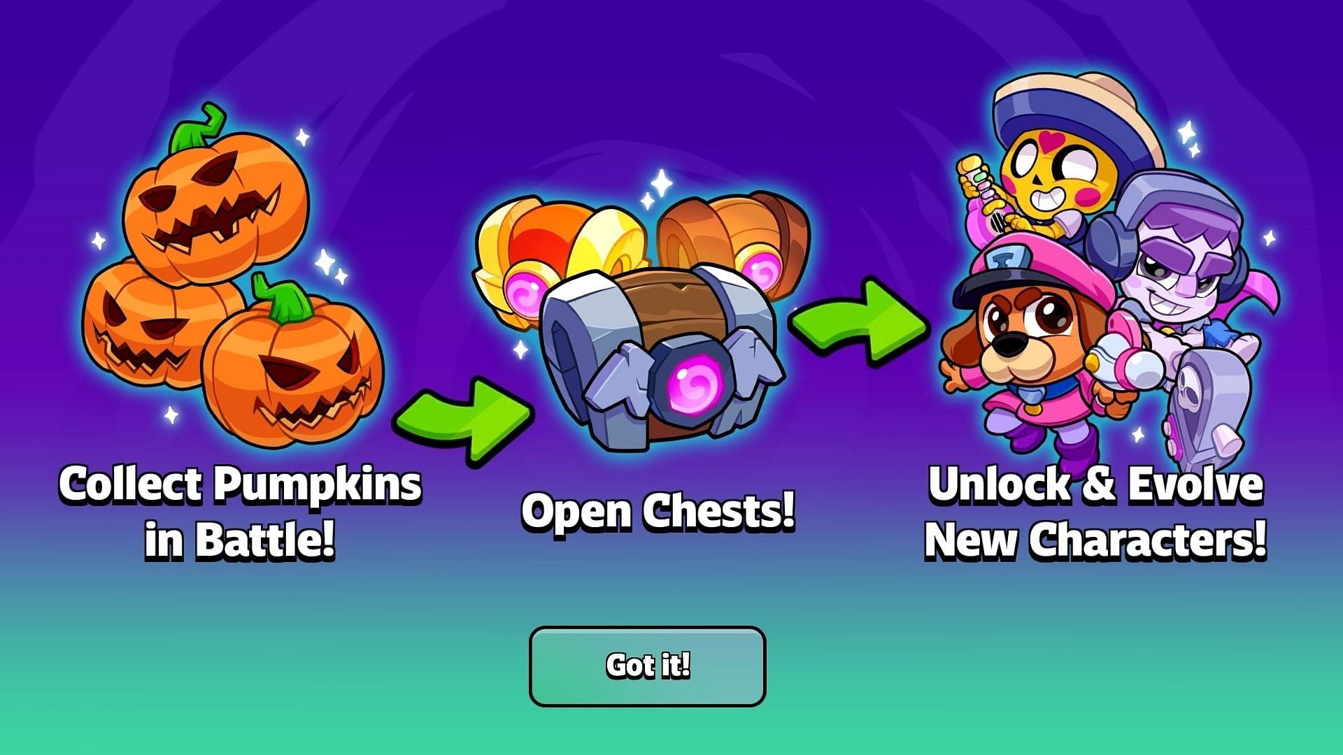 Collect Pumpkins to progress through the event (Image via Supercell)