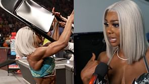 Jade Cargill has to be wheeled out of WWE arena; could not move due to tight dress