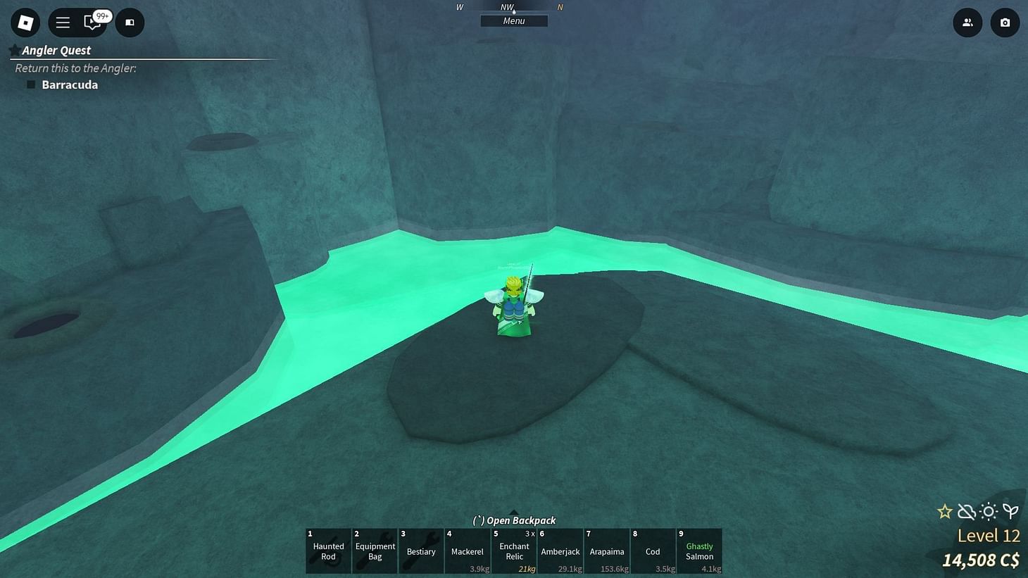 Roblox Fisch Desolate Deep Area guide: Location, rods, and more