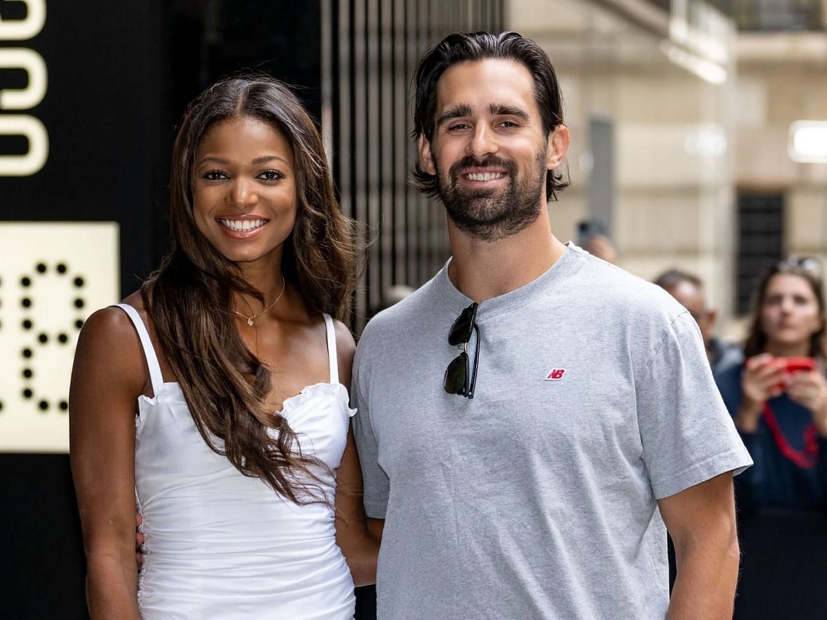 Gabby Thomas and Spencer McManes inn New York City - September 09, 2024 - Source: Getty