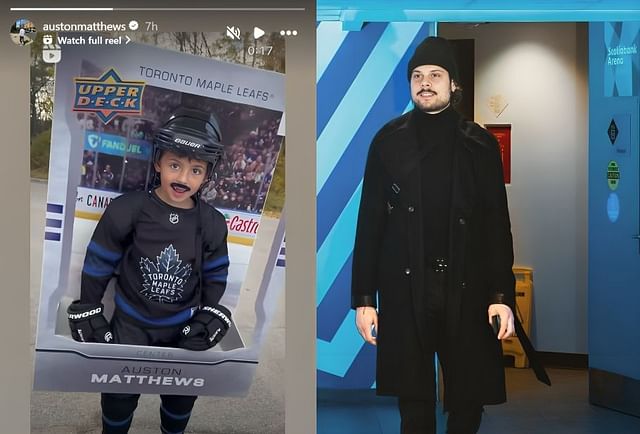 Young Maple Leafs fan goes viral in creative Auston Matthews halloween costume (via Instagram/@austonmatthews)