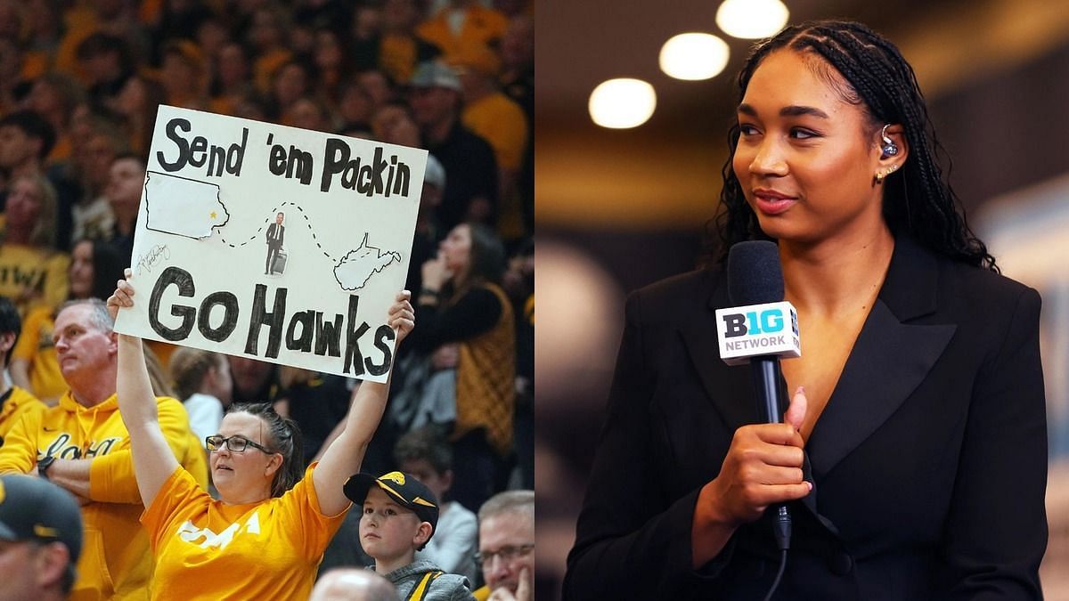 Hannah Stuelke and Iowa fans (Image credit: IMAGN)