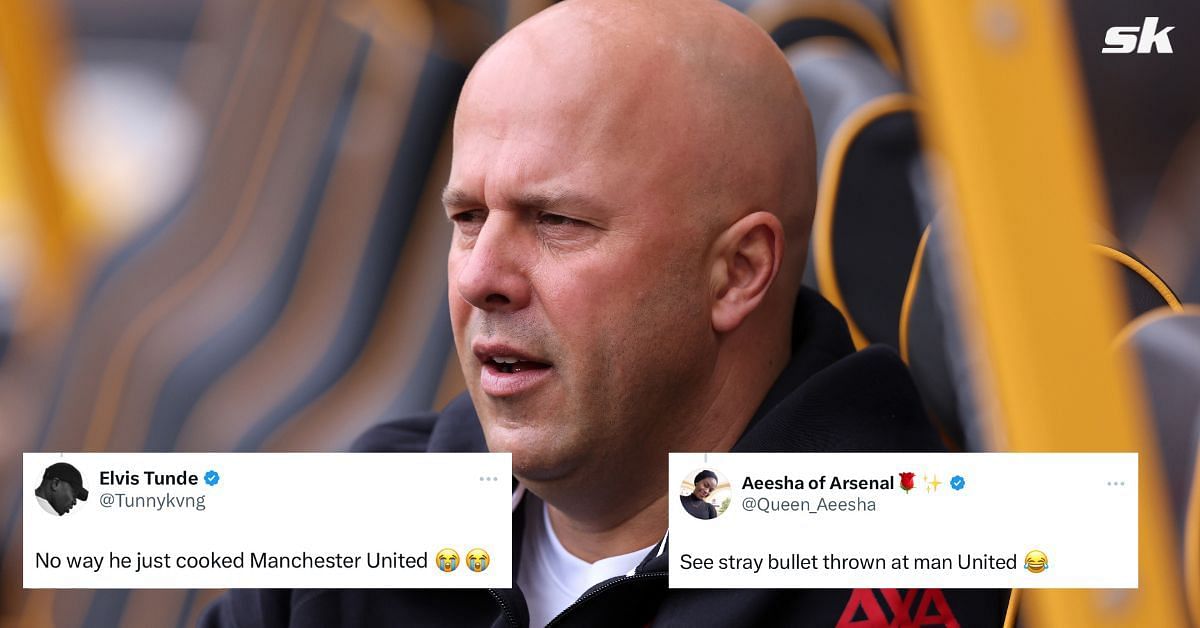 Fans react as Liverpool boss Arne Slot takes dig at &lsquo;bottom-table&rsquo; Manchester United 