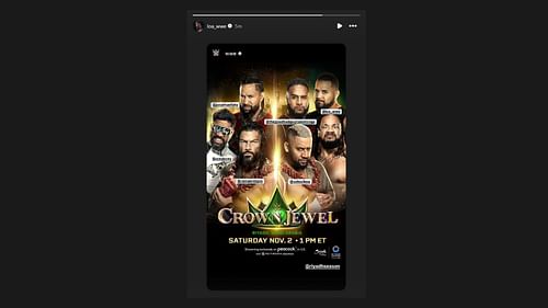 The Bloodline vs. Roman Reigns & The Usos! [Image credit: Tonga Loa's Instagram]