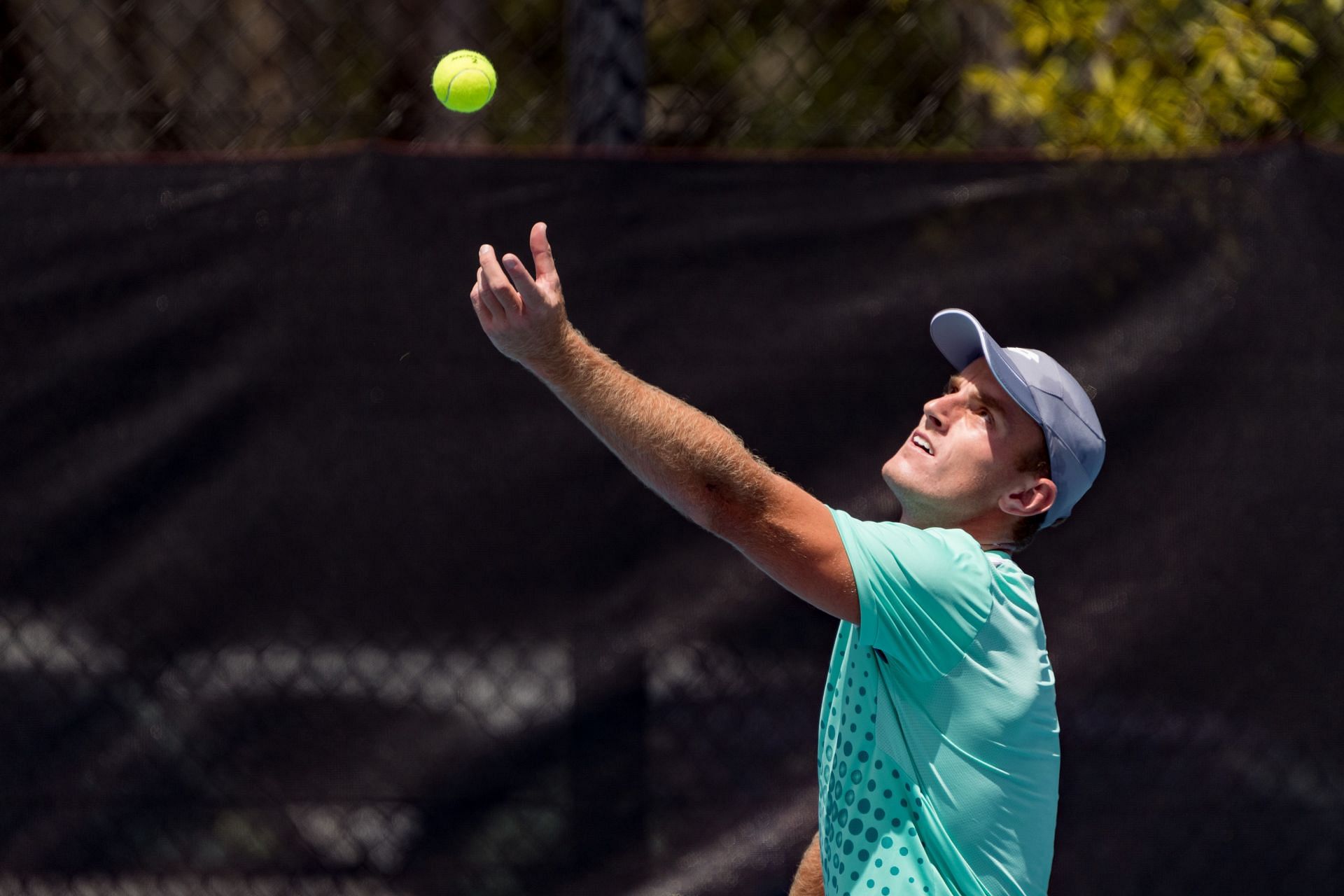 Schoolkate prepares to serve in the 2022 NSW Tennis Open - Source: Getty