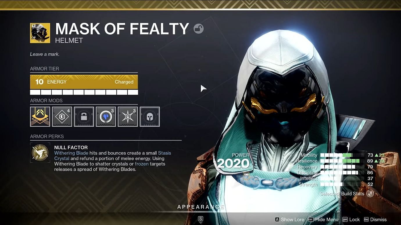 Mask of Fealty (Image via Bungie)