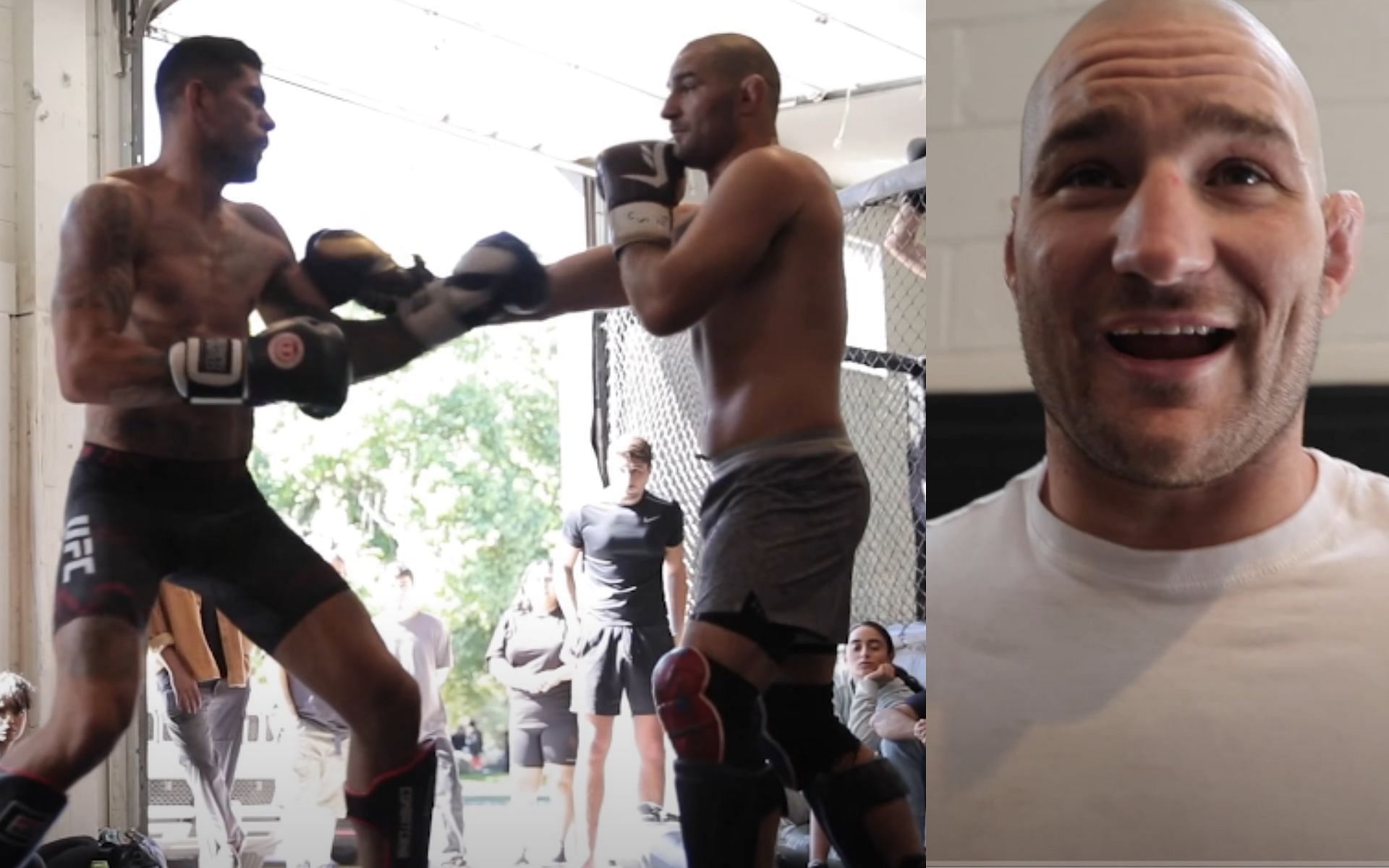 Sean Strickland discusses sparring with Alex Pereira [Image courtesy: Alex Poatan Pereira - YouTube]