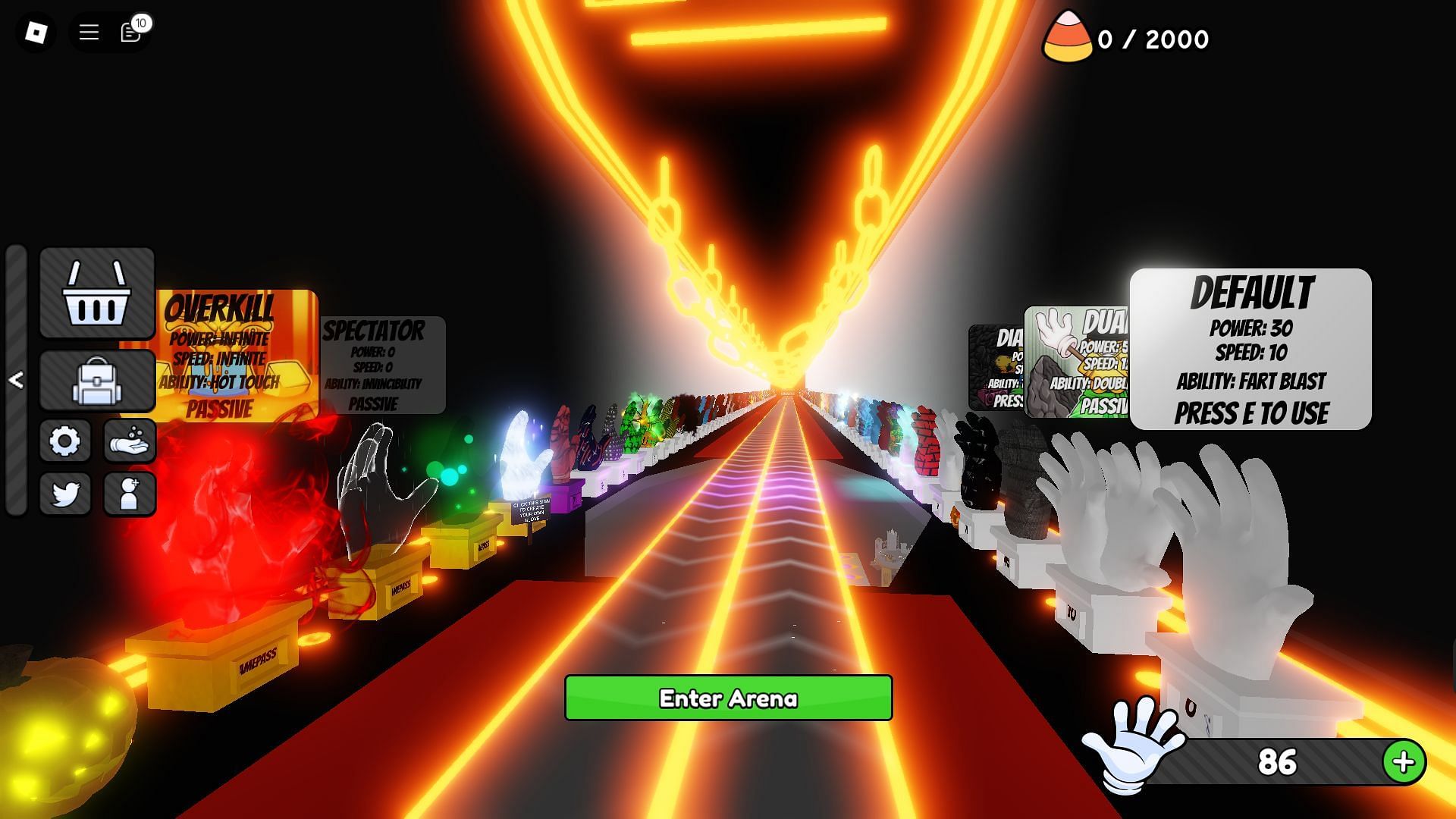 Halloween-themed lobby (Image via Roblox)