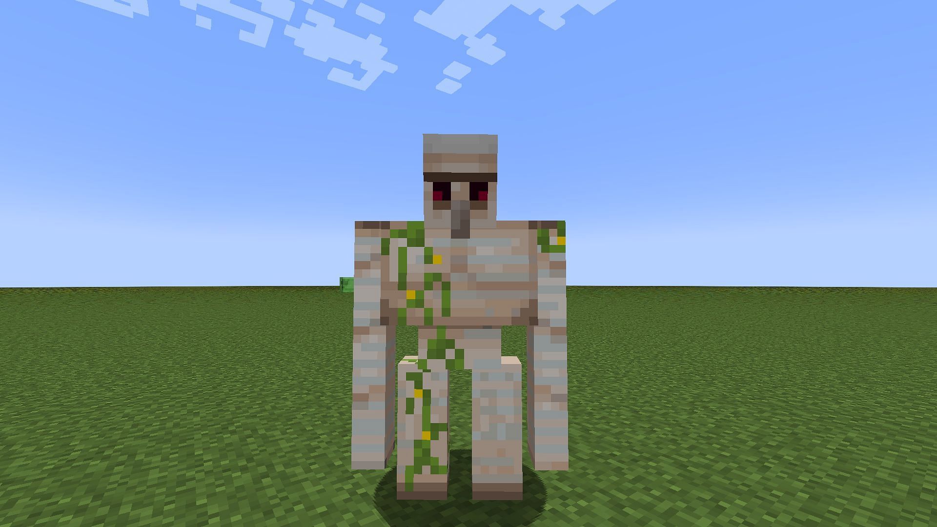 The iron golem is a great choice to pull off this Halloween (Image via Mojang Studios)