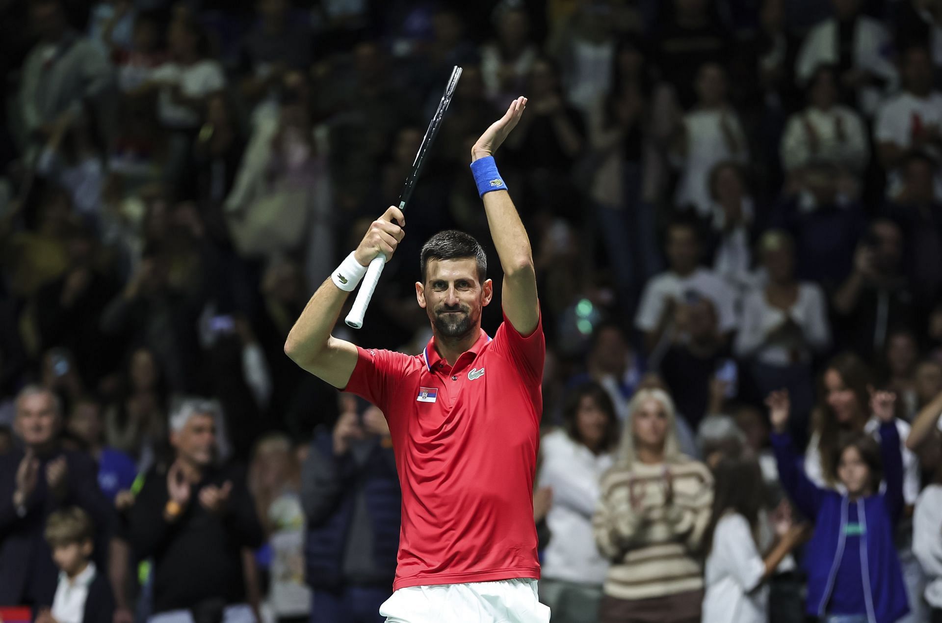 Novak Djokovic at the Davis Cup 2024. (Photo: Getty)