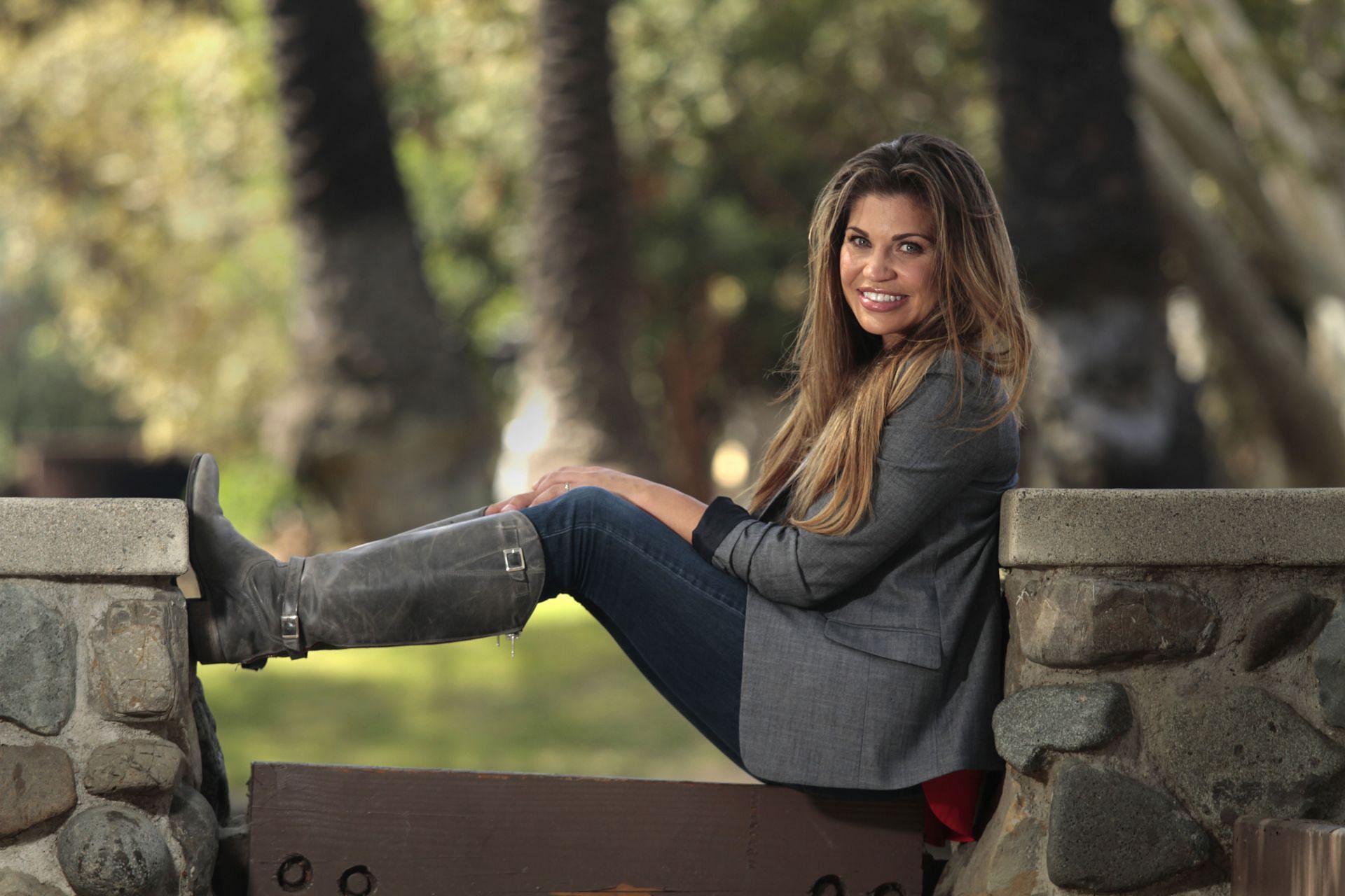 ORANGE CA. AUGUST 19, 2014: Danielle Fishel was at Irvine Park in Orange on August 19, 2014. This is - Source: Getty