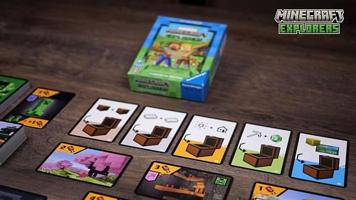 The card game features a host of different cards (Image via Mojang Studios/Ravensburger)