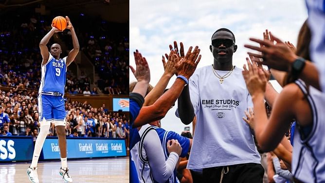 Playing through a hairline fracture, Duke’s Khaman Maluach describes first college basketball experience