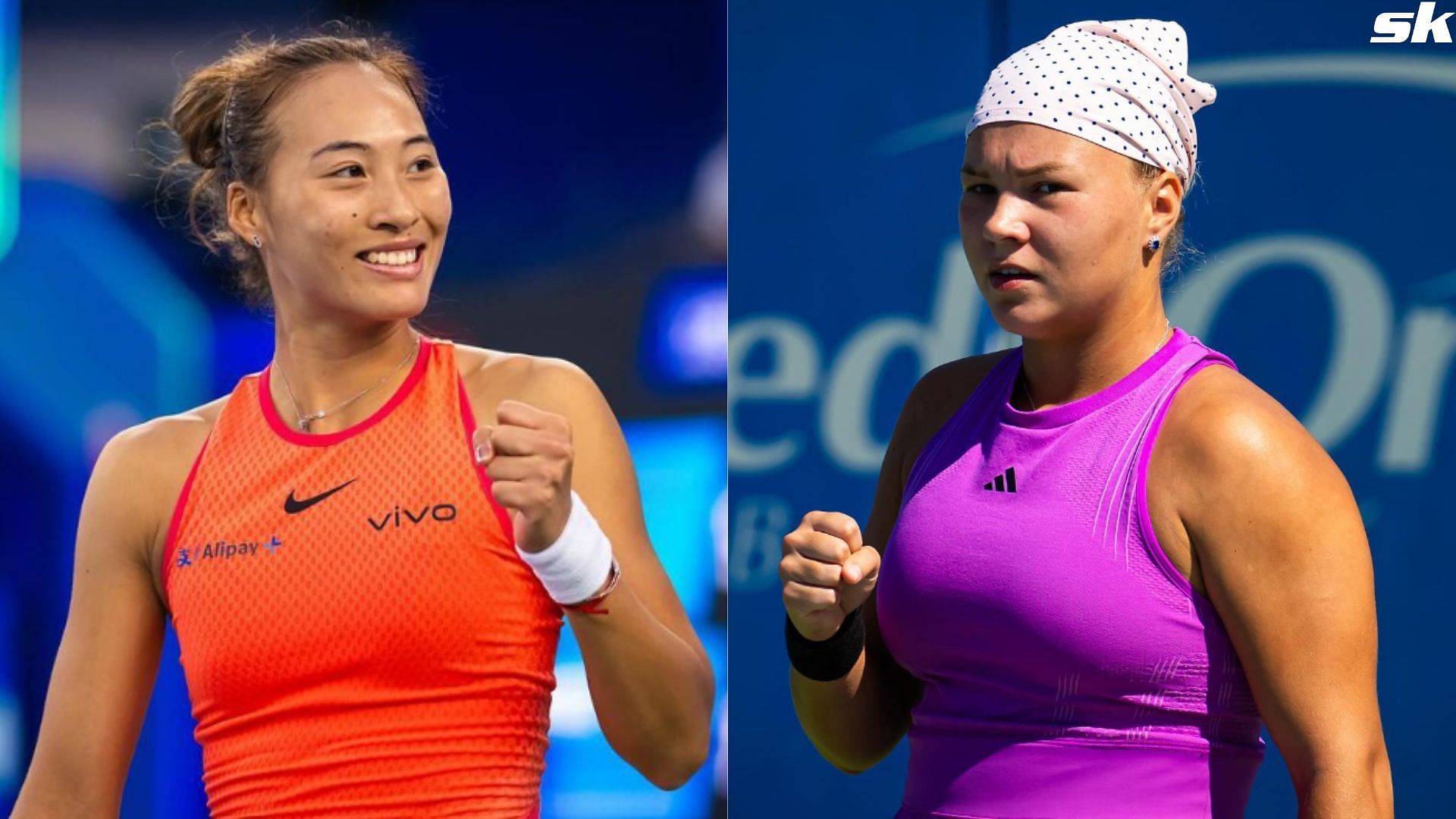 Zheng Qinwen vs Diana Shnaider, 2024 Toray Pan Pacific Open SF (Picture: Getty) 