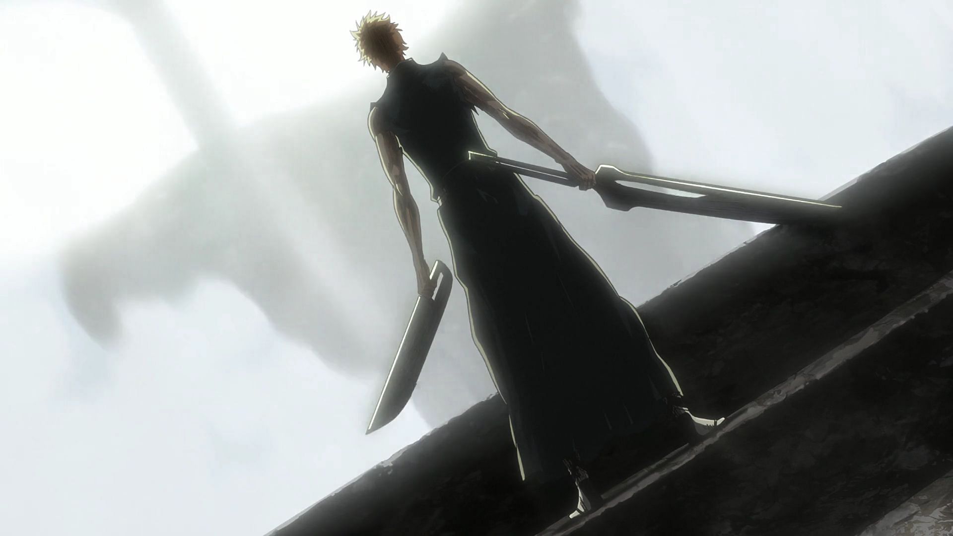 Ichigo with his dual Zanpakuto (Image via Studio Pierrot)