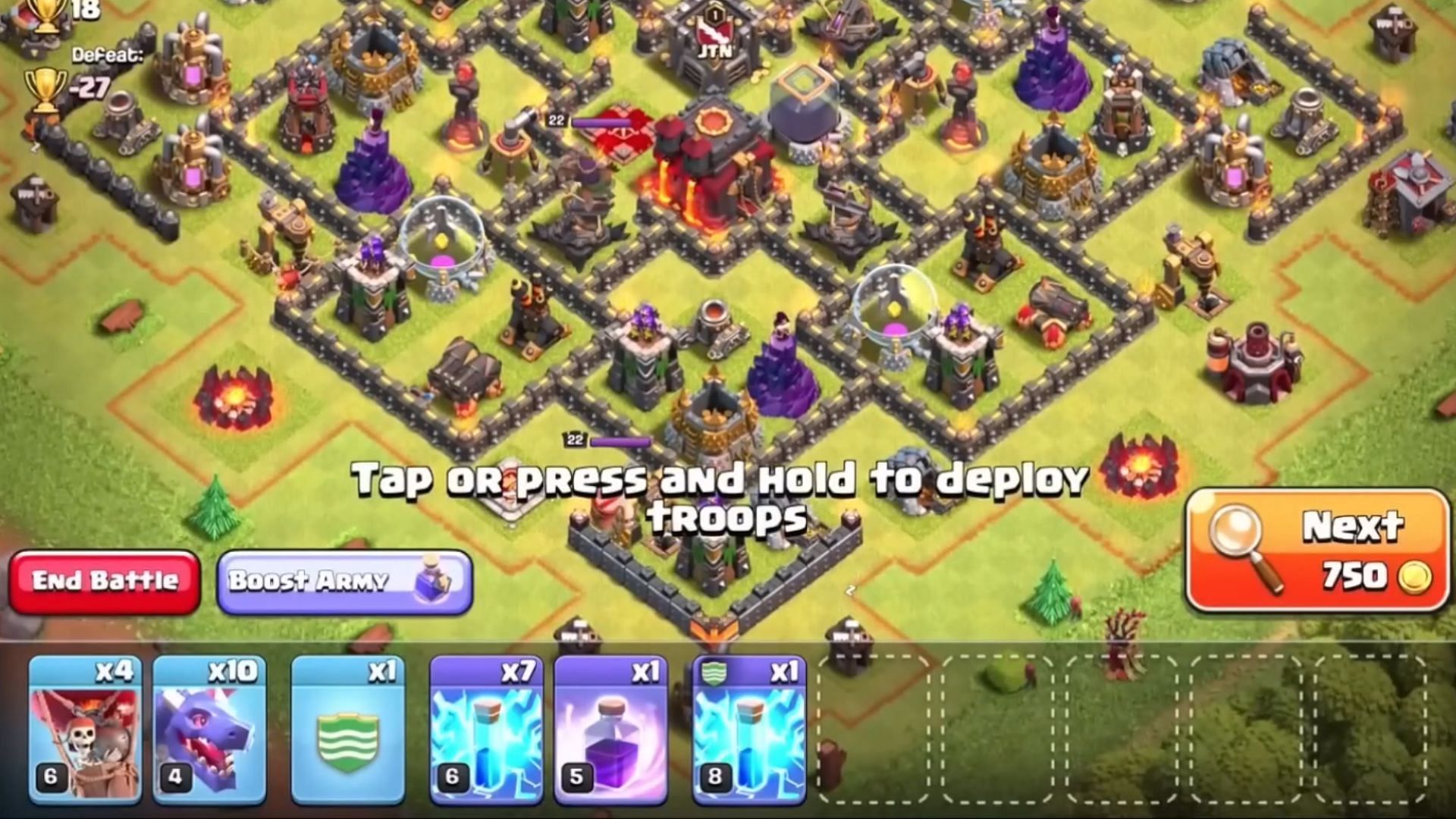 Town Hall 9 Zap DragLoon (Image via Supercell)