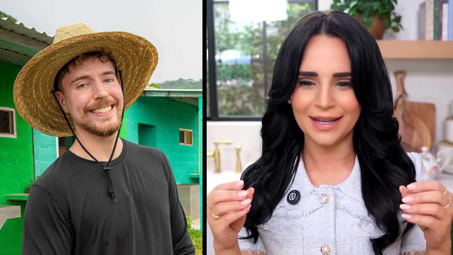 Rosanna Pansino insinuates MrBeast is a liar after crypto insider trading allegations go viral (Image via MrBeast/X, Rosanna Pansino/YouTube)