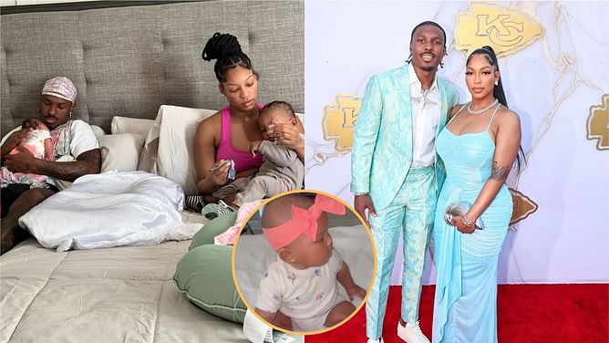 Mecole Hardman Jr.'s fiance Chariah Gordon celebrates daughter Ci's development: "Best challenging months ever"