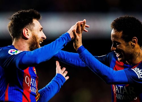 Lionel Messi and Neymar - Source: Getty