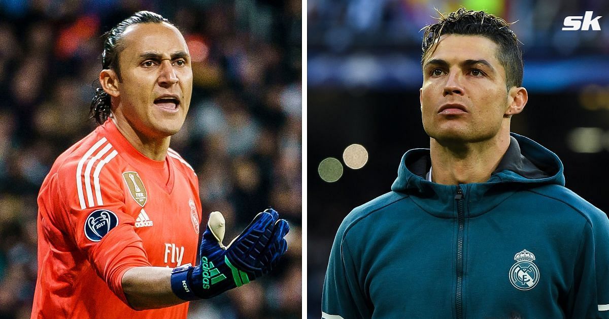 Keylor Navas and Cristiano Ronaldo