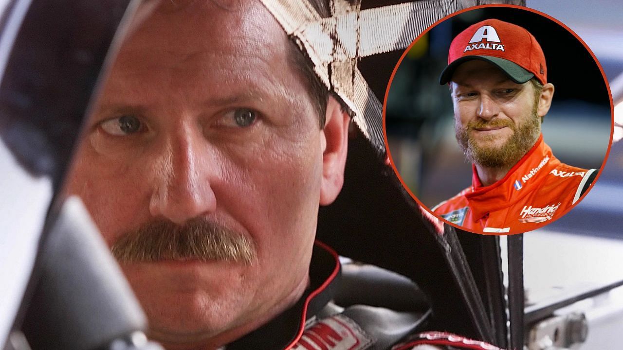 Dale Earnhardt Jr. and Dale Earnhardt Sr.