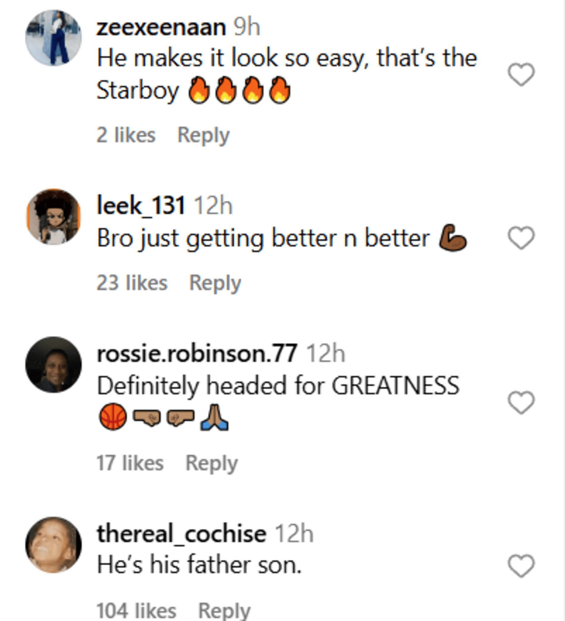 Fans react to Kitan Anthony performance (Source: Instagram/league.ready)