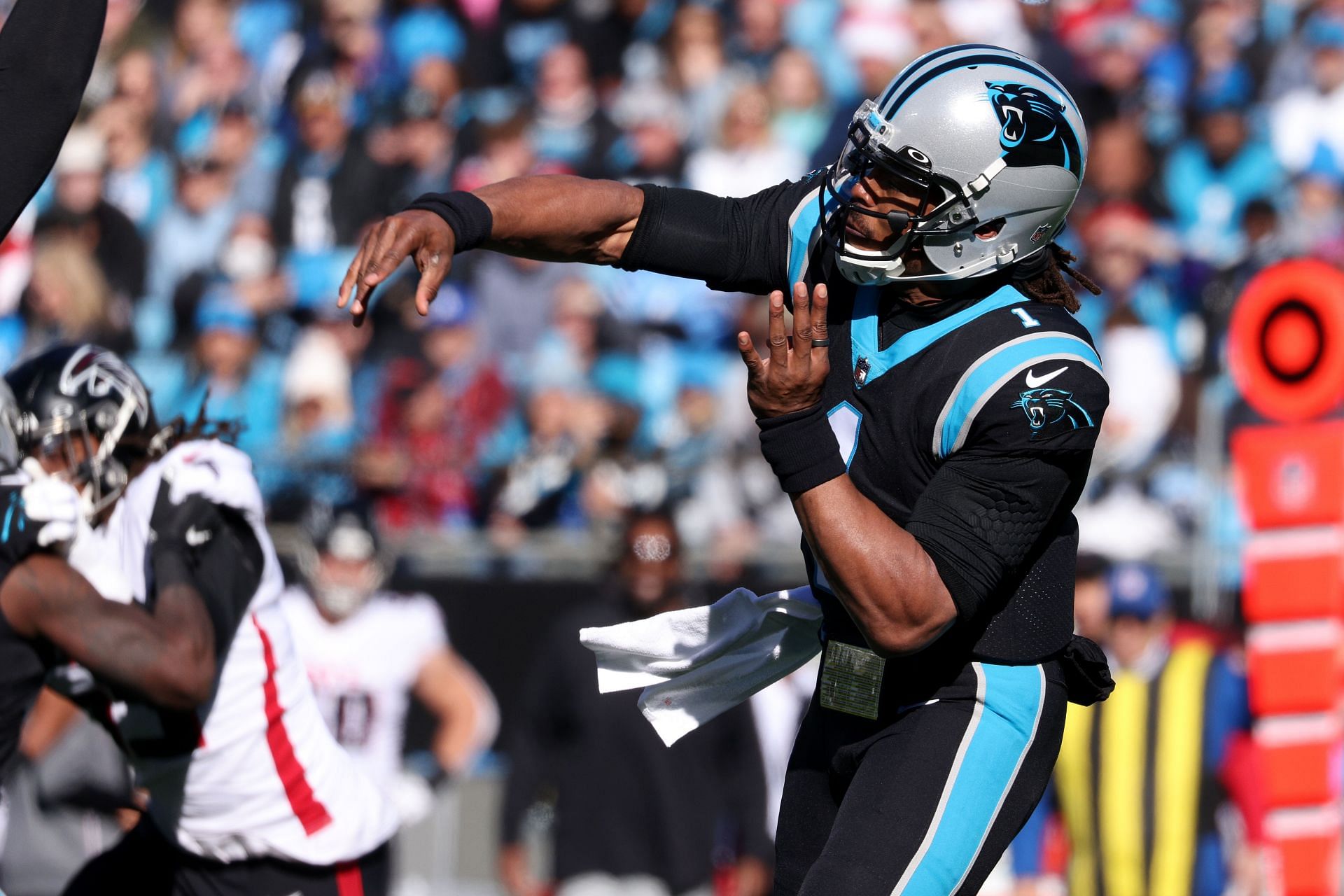 Newton during Atlanta Falcons v Carolina Panthers - Source: Getty