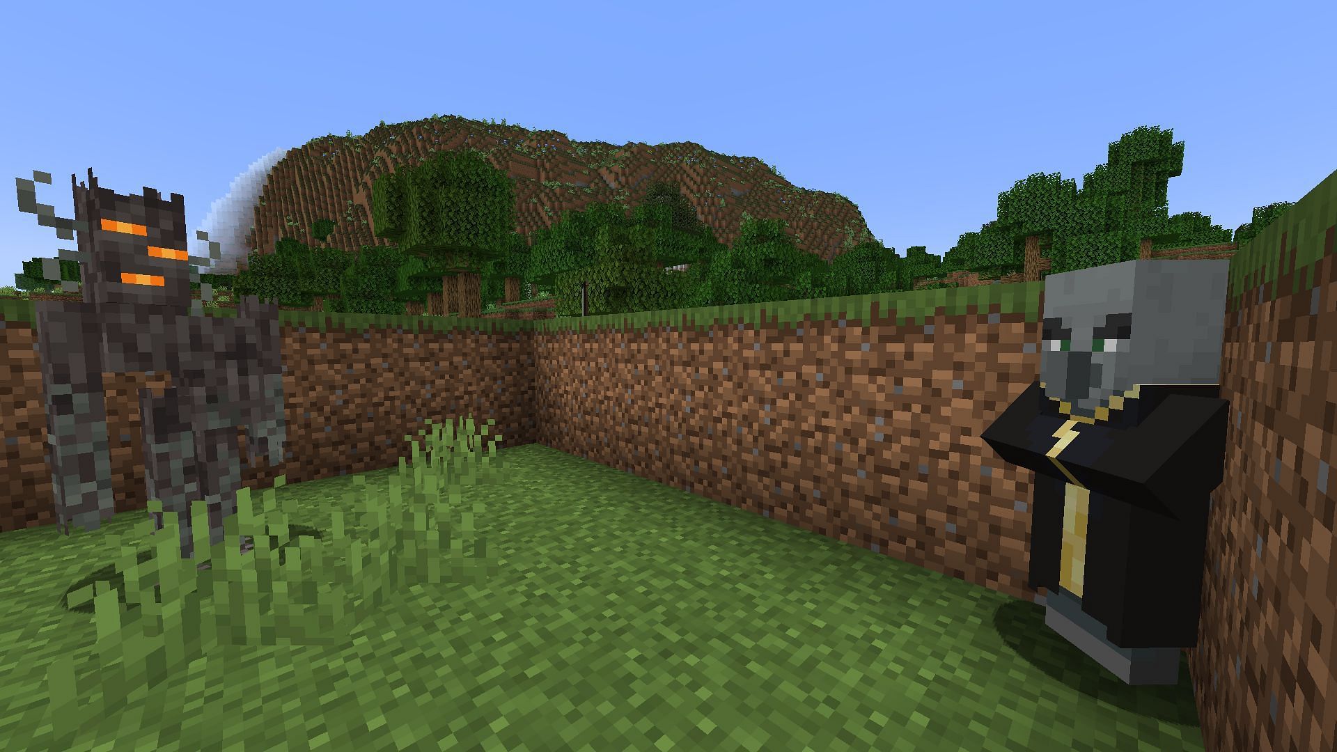 Illagers must have already encountered Creaking and failed to kill it (Image via Mojang Studios)