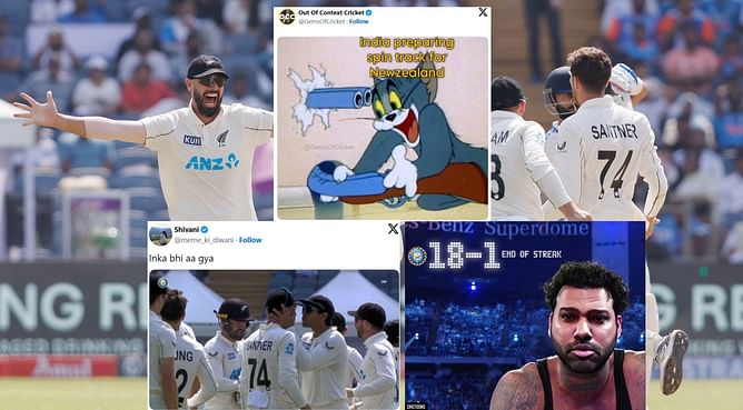 "Toot gaya apne ghar ka ghamand"- Top 10 funny memes after New Zealand's thumping win in 2nd Test vs India 2024 in Pune