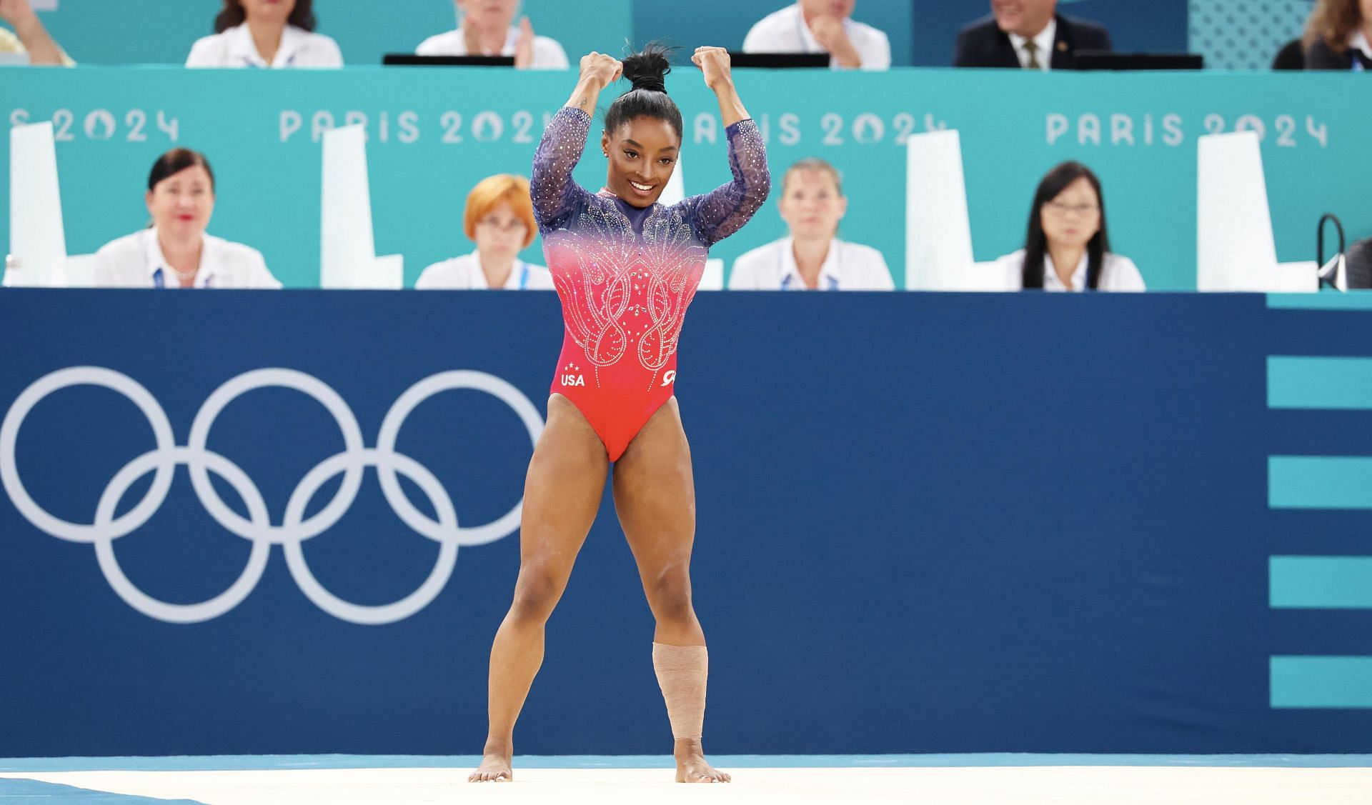 Simone Biles at the Olympic Games Paris 2024 (Image via Getty)