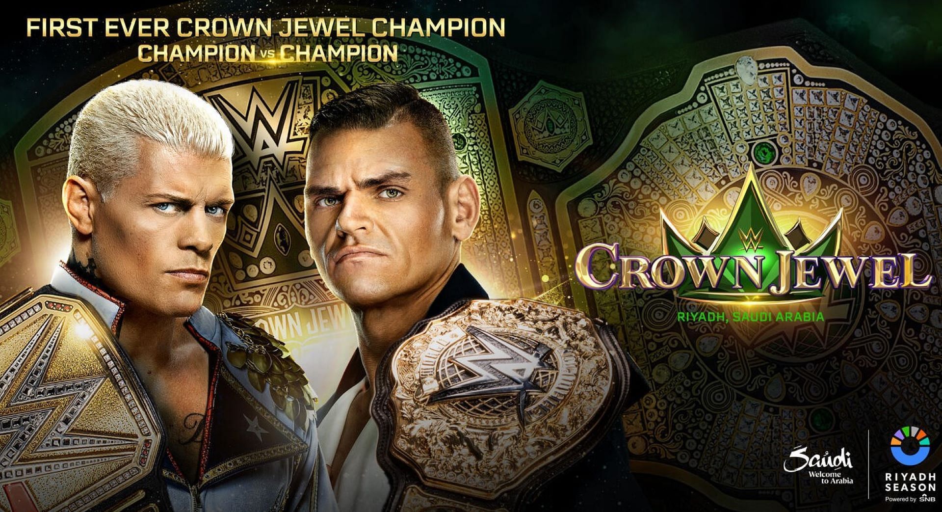 Cody Rhodes and Gunther may have to worry about more than each other at Crown Jewel. (Image Credit: WWE on X)