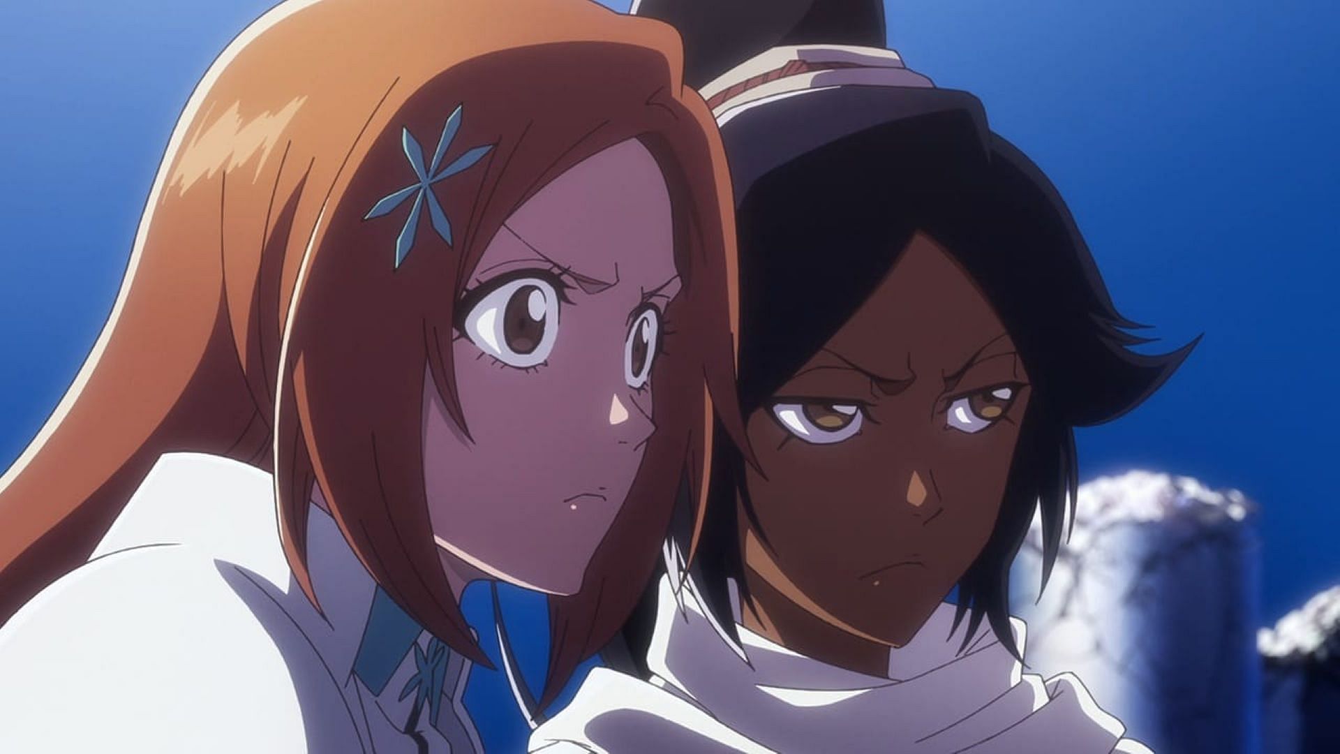 Orihime and Yoruichi (Image via Pierrot Films)