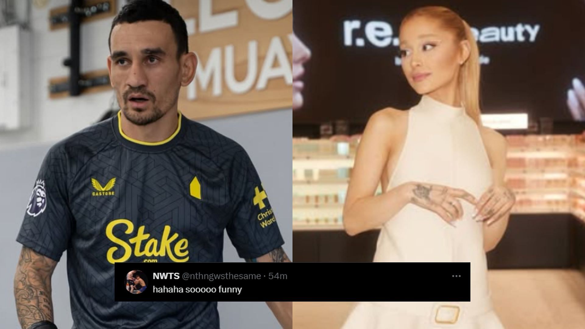 Fans had several things to say after Ariana Grande promoted the UFC 308. [Image Courtesy: @blessedmma, @arianagrande/Instagram]