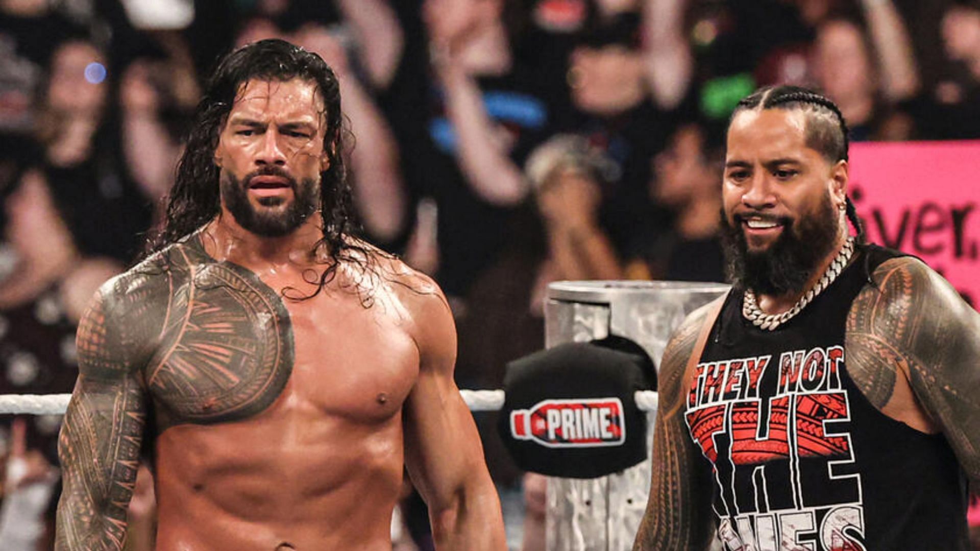 Roman Reigns with Jimmy Uso (Image credit: WWE.com)