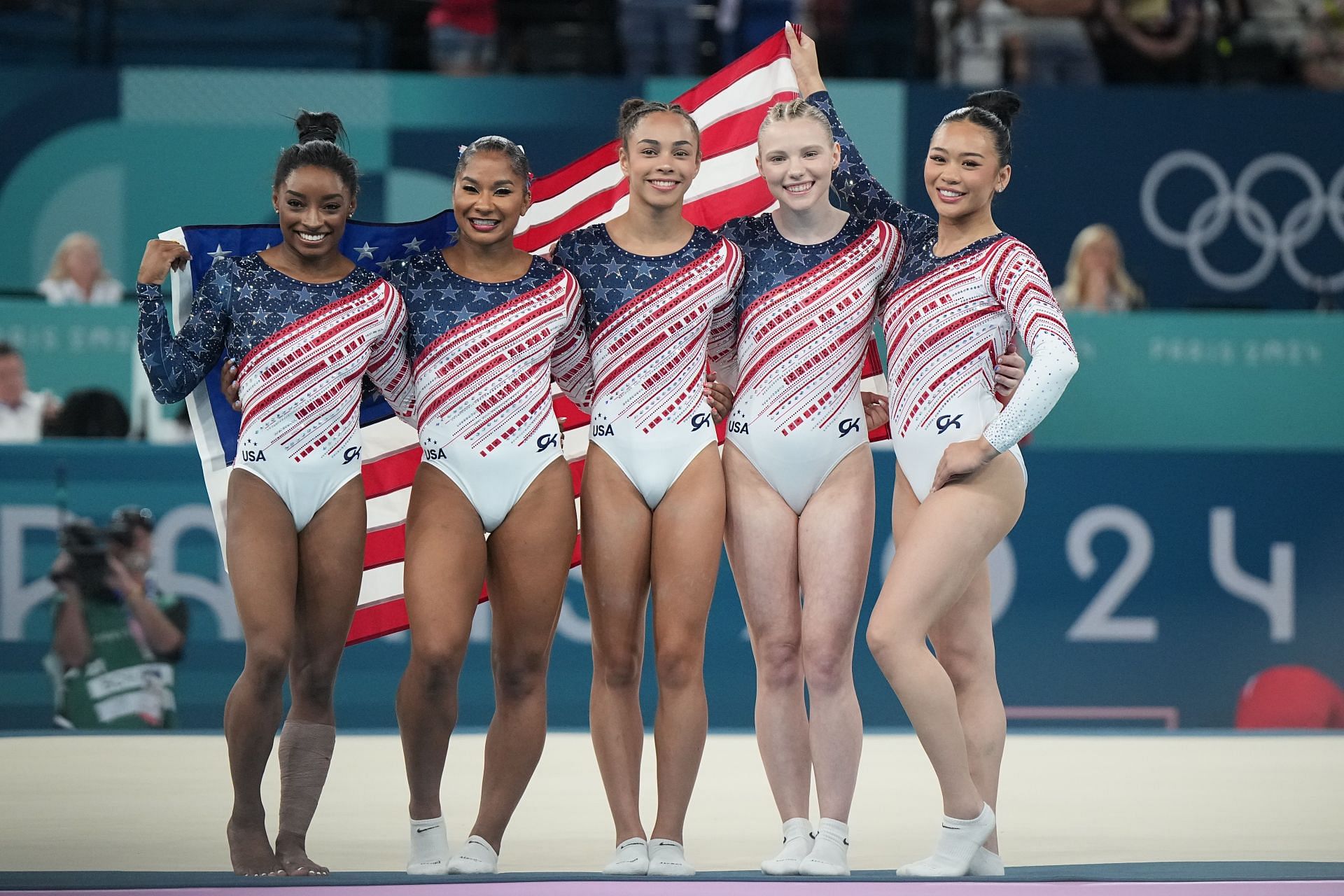 2024 Summer Olympics - Hezly Rivera wins gold medal with USA Gymnastics women&#039;s team (Source: Getty)