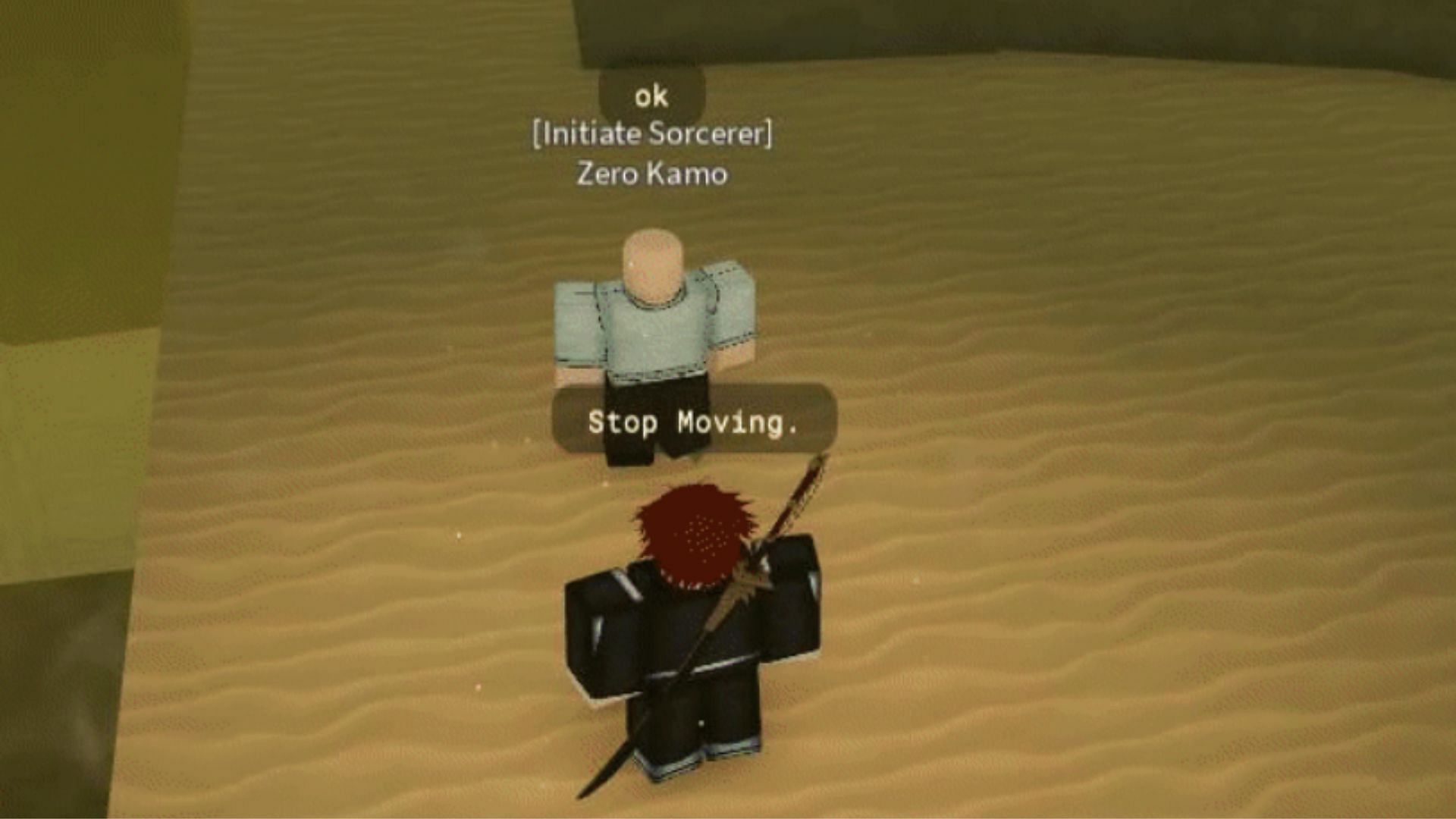 Stop Moving ability in Cursed Speech Cursed Technique (Image via Roblox || Trello/@sallick)