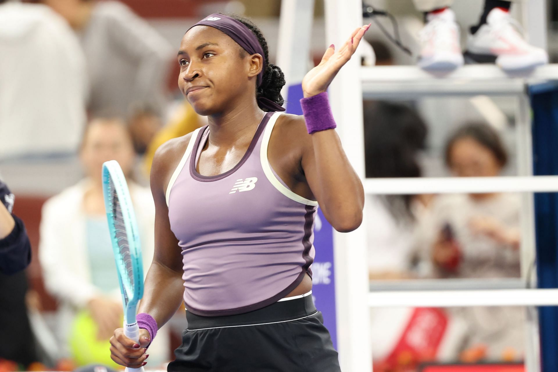 Coco Gauff at the China Open 2024. (Photo: Getty)