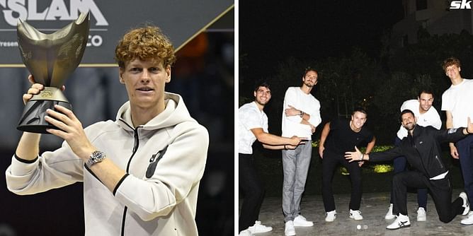 Jannik Sinner reveals surprise detail that set him apart from Nadal, Djokovic, Carlos Alcaraz & co during Six Kings Slam trailer shoot