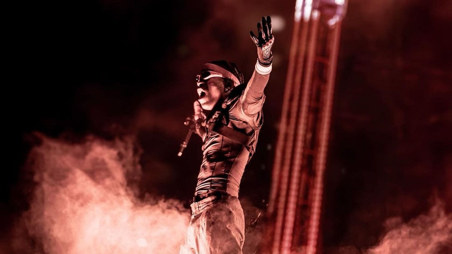 Travis Scott performing at the MetLife &quot;One Night Only in Utopia&quot; concert in New Jersey on October 09, 2024 (Image via Instagram/travisscott)