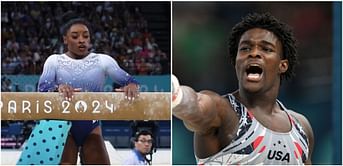 "She almost died" - Fred Richard reacts to Simone Biles hitting her elbow while maneuvering in the men's parallel bars