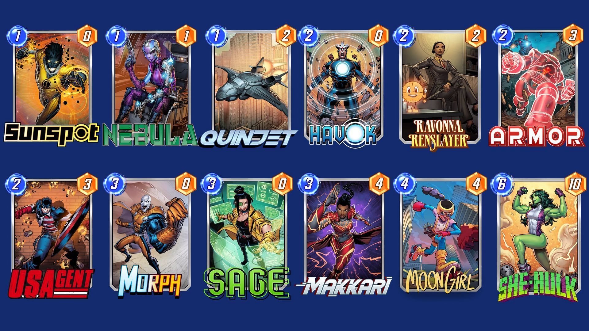 The Molwin Moon Deck is another great Marvel Snap Moon Girl deck (Image via Nuverse)