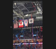 Meredith shared on IG, Moments from CBJ's game. (image credit: instagram/meredithgaudreau_)