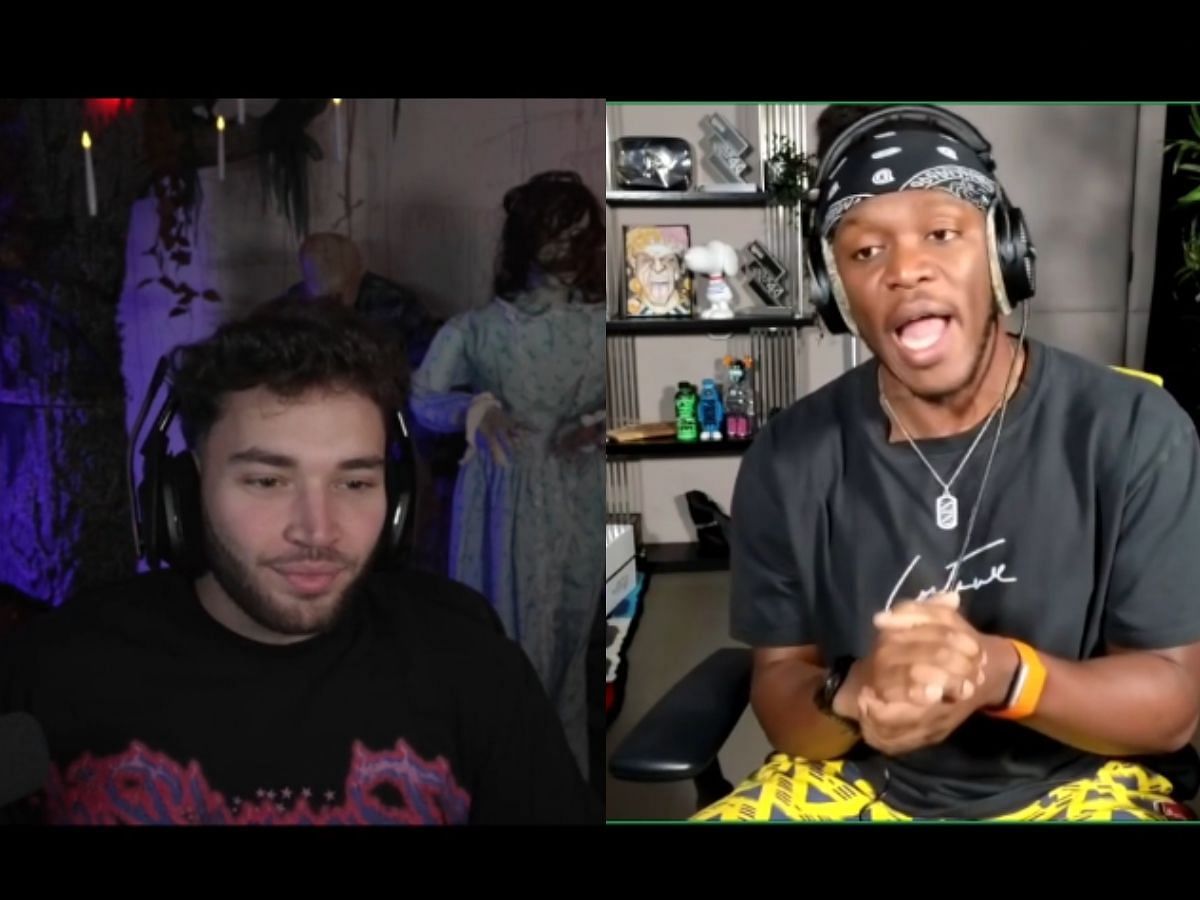 KSI threatens to slap Adin Ross over recent controversy (Image via Kick/Adin Ross)