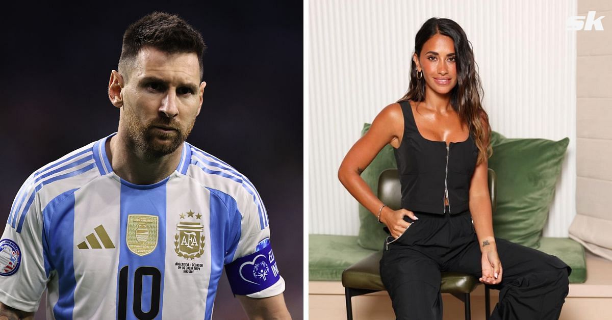 Lionel Messi (L) and Antonela Roccuzzo (R) (Credit: Getty Images, Antonela Roccuzzo