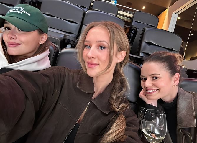 In Photos: Connor McDavid & Leon Draisaitl's partners Lauren & Celeste attend Oilers vs Canucks preseason game