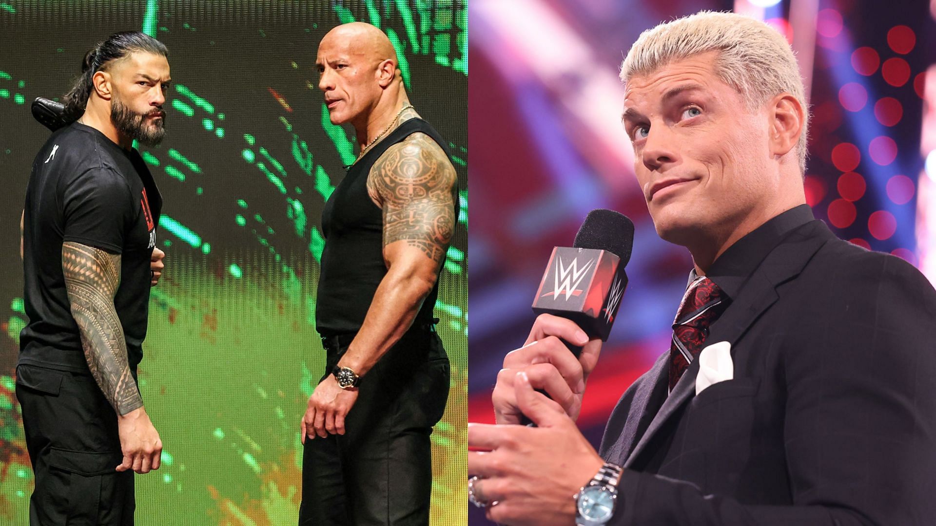 Cody Rhodes has heat with Roman Reigns and The Rock (Images credit: WWE.com)