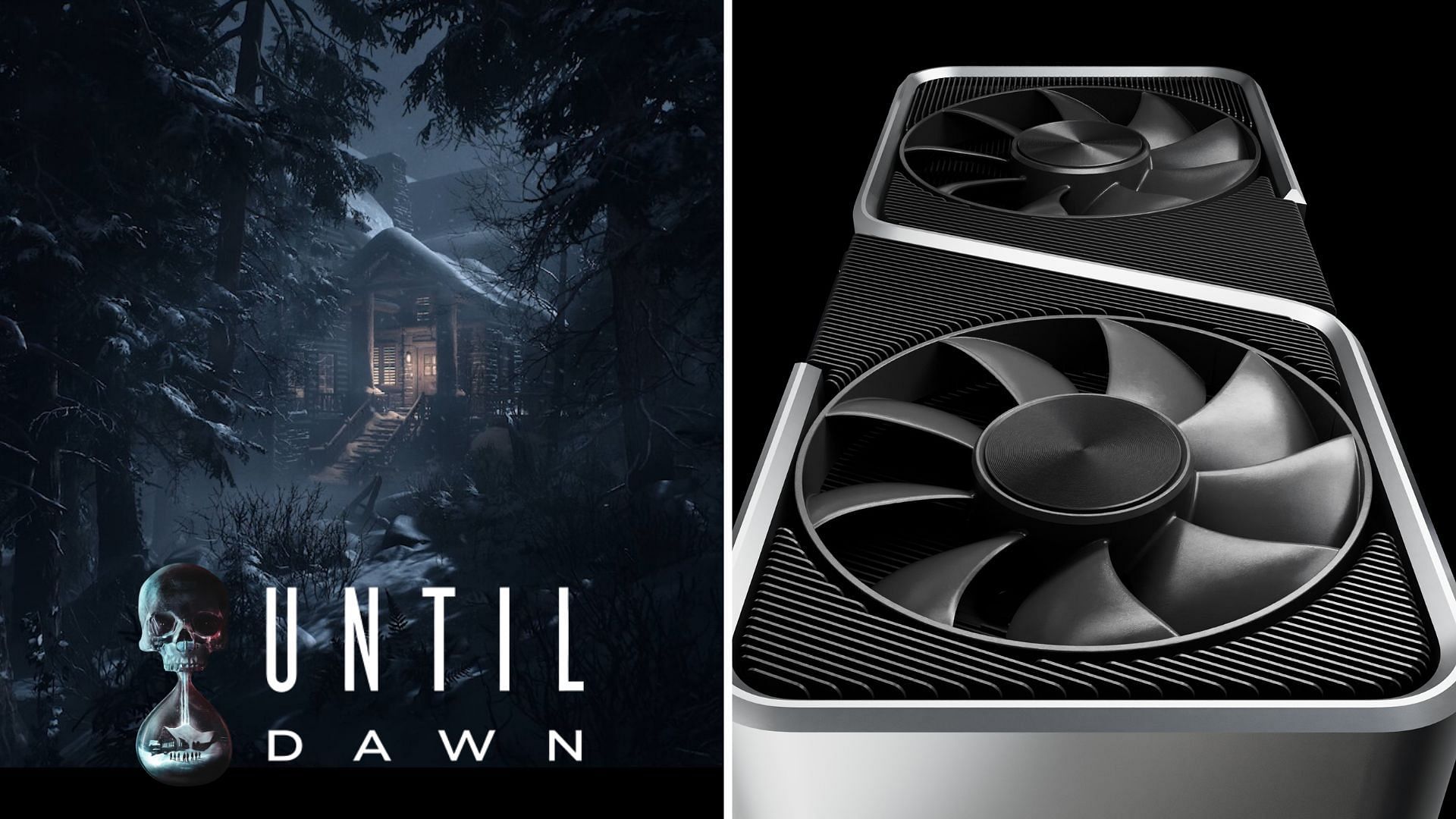 The RTX 3060 and 3060 Ti are solid GPUs for playing Until Dawn (Image via PlayStation Publishing and Nvidia)